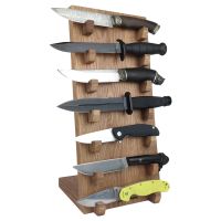 Подставка для коллекции из 7-ми ножей Woodinhome HKS0207ON, дуб, коричневый