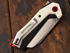 Складной нож CJRB Tigris, сталь AR-RPM9, White G10