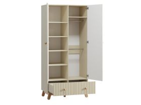 Шкаф детский Финни 2-96x210 Светло-бежевый