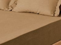 Простыня на резинке Тесситура/Tessitura, коричневая