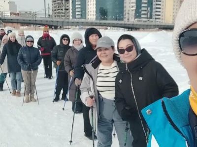 В Якутске для членов семей участников СВО провели мастер-класс по северной ходьбе