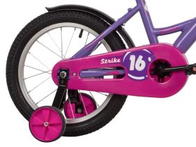 Детский велосипед Novatrack Strike 16, год 2022, цвет Фиолетовый