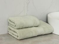 Полотенце махровое Lordy, серо-зеленое