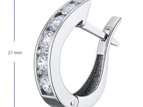 Серьги из белого золота э4712сг03135900