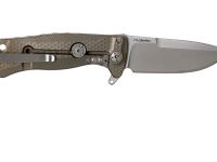 Нож складной LionSteel SR22 B (BRONZE) Mini, сталь Uddeholm Sleipner® Satin, рукоять титан по технологии Solid®, бронзовый