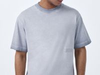 Футболка с эффектом стирки, Серый