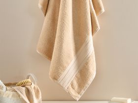 Полотенце махровое Basena, кремовое