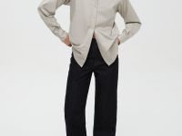 Рубашка прямого кроя из хлопка