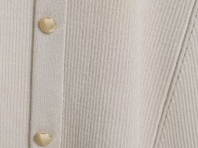 Вязаное платье мини, Бежевый