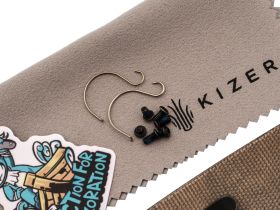 Складной нож Kizer Drop Bear Black, сталь 154CM, рукоять микарта