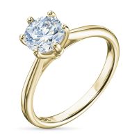 Классическое кольцо из желтого золота э0312кц07220863_white