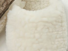 Тапочки шерстяные белые