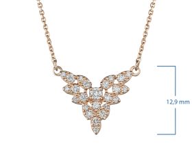 Колье из красного золота с бриллиантами э0201кл10190270