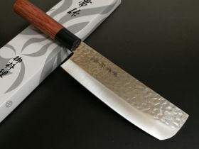 Нож кухонный для овощей Накири Kanetsune, сталь DSR1K6, рукоять pakka wood