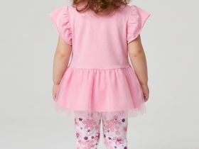 Брюки детские трикотажные для девочек (легинсы), 2 пары в комплекте