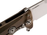 Нож складной LionSteel SR11 B (BRONZE), сталь Uddeholm Sleipner® Satin, рукоять титан по технологии Solid®, бронзовый