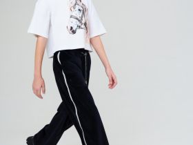 Брюки трикотажные для девочек