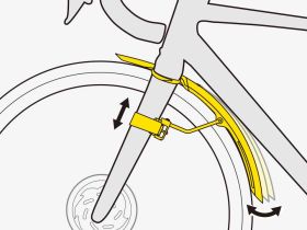 Крыло для велосипеда переднее Topeak TetraFender G1 27,5"-28" (черный)