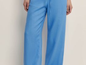 Брюки изо льна на резинке