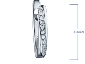 Серьги из серебра с бриллиантами э0601сг06210501