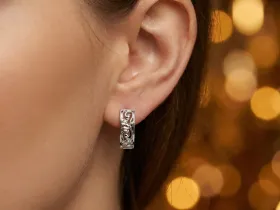 Серьги из серебра э0612сг09152600_white