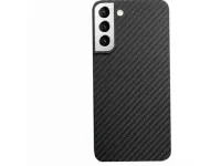 Чехол-накладка Kzdoo Keivlar Case для Samsung Galaxy S23 карбоновый (черно-серый в полоску)