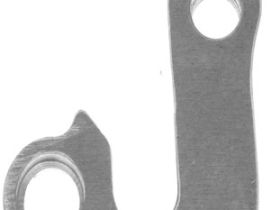 Держатель заднего переключателя "петух" Meta №38 фрезерованный (серебристый)