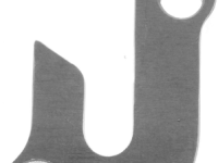 Держатель заднего переключателя &quot;петух&quot; Meta №51 фрезерованный (серебристый)