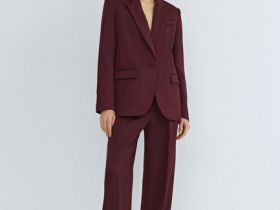Однобортный жакет, Фиолетовый