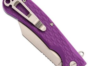 Складной нож Daggerr Powie Purple DL, сталь 8Cr14MoV, рукоять FRN, фиолетовый