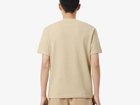 Мужская хлопковая футболка Lacoste из смеси льна