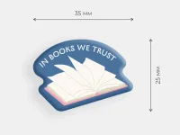 Стикер объемный "Книга"
