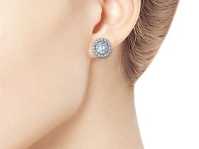 Пусеты из белого золота э4012пс10220106_white