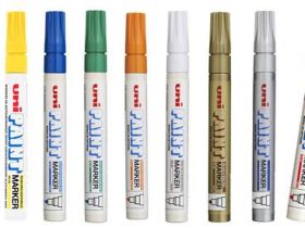 Маркер-краска Uni "Paint" PX-20, 2,2-2,8 мм, алюминиевый корпус, синий