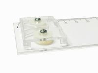 Рейсшина пластиковая прозрачная с канавкой 100 см Domingo Ferrer