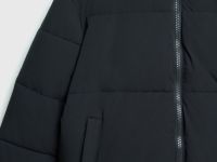 Утеплённая куртка с воротником-стойкой, Синий