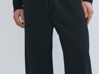 Широкие брюки на кулиске, Черный
