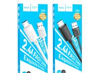 Кабель Hoco X88 Gratified (USB) на (Micro-USB) 100см силиконовый (черный)
