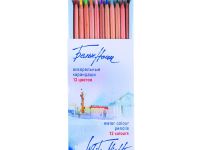 Набор карандашей акварельных "Белые Ночи" 12 цв, в картонной коробке