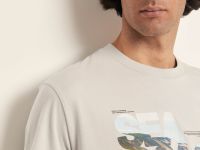 Футболка из хлопка с принтом