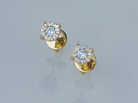 Пусеты из желтого золота э0312пс10153800