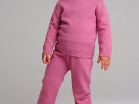 Комплект детский трикотажный для девочек: джемпер, брюки