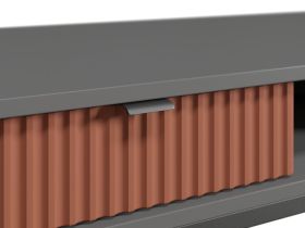 Письменный стол Трейвис 120x60 Терракотовый/Черный
