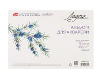 Альбом-склейка для акварели "Ладога" А4 12 л 300 г, 100% хлопок, гладкая