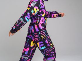 Зимний комбинезон из мембранной ткани для девочки