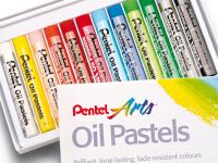 Набор масляной пастели Pentel 12 цв, в картонной коробке