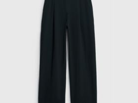 Трикотажные прямые брюки, Черный