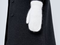 Вязаные варежки с шерстью и ангорой