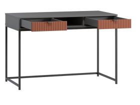 Письменный стол Трейвис 120x60 Терракотовый/Черный