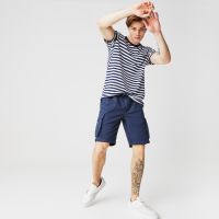 Мужские шорты Lacoste свободной посадки из смеси льна